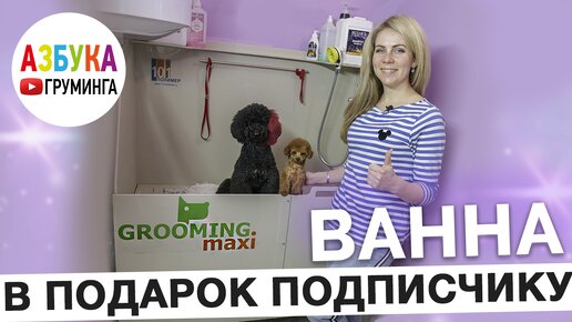 Грумерская ванна в подарок подписчикам!