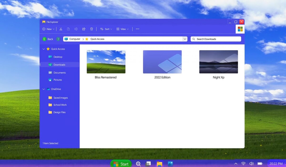 Windows XP на современный лад // концепт Experience Again | The Geek Wolf |  Дзен