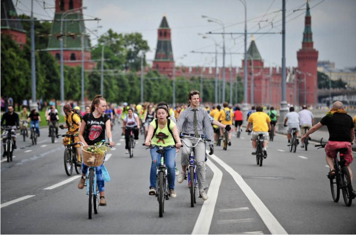 Велопробег москва фото