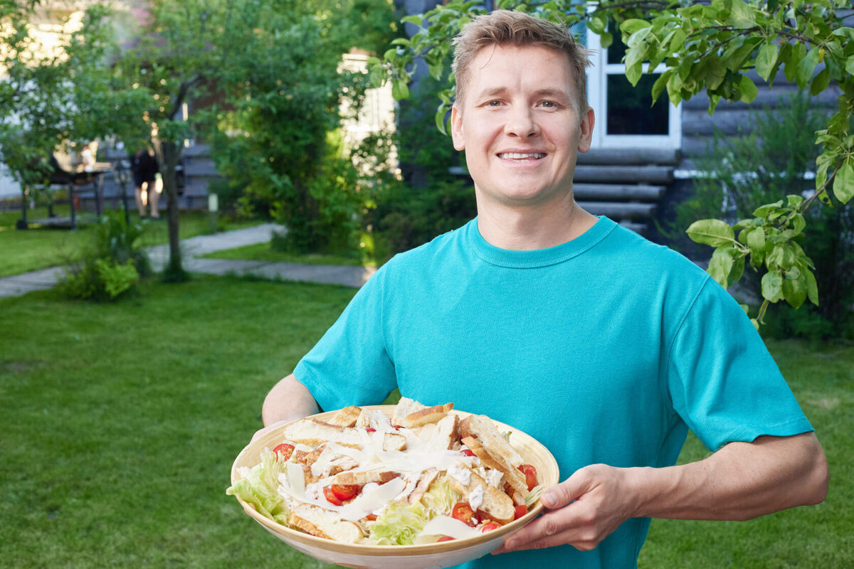 Любимый салат в дачных условиях 😍