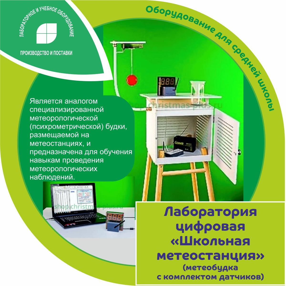 На демонстрационном столе находятся следующие приборы и оборудование