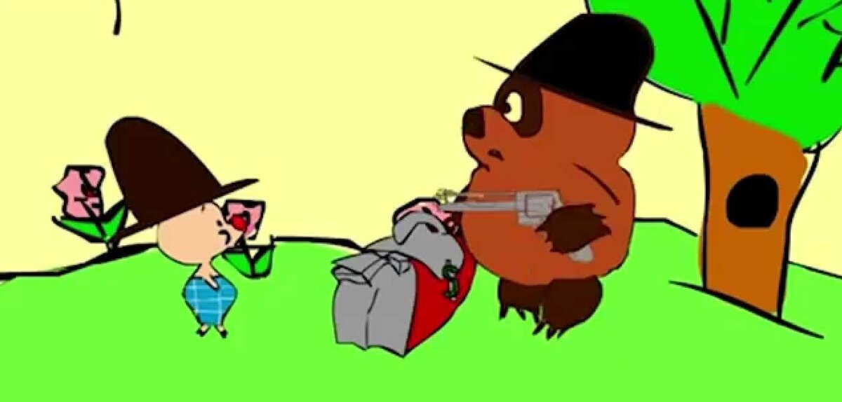 - Винни! Винни! Говорят ты хочешь уехать в Израиль? -Не Винни, а Вениамин Пухман. И вообще, отойди от меня, Свинья некошерная!