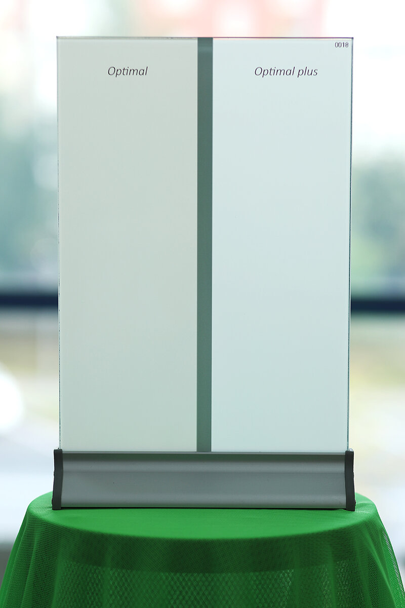 Степень прозрачности  матовом состоянии стекла 