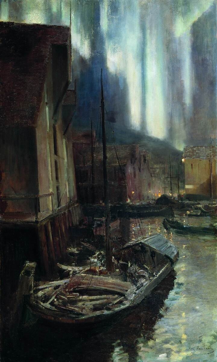 Контантин Коровин «Гаммерфест. Северное сияние», 1894-95 гг