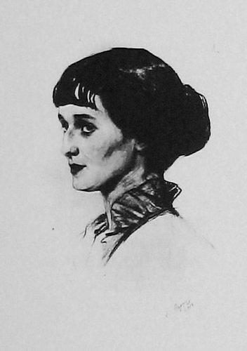 Савелий Сорин. Портрет Анны Ахматовой. 1913-1914 