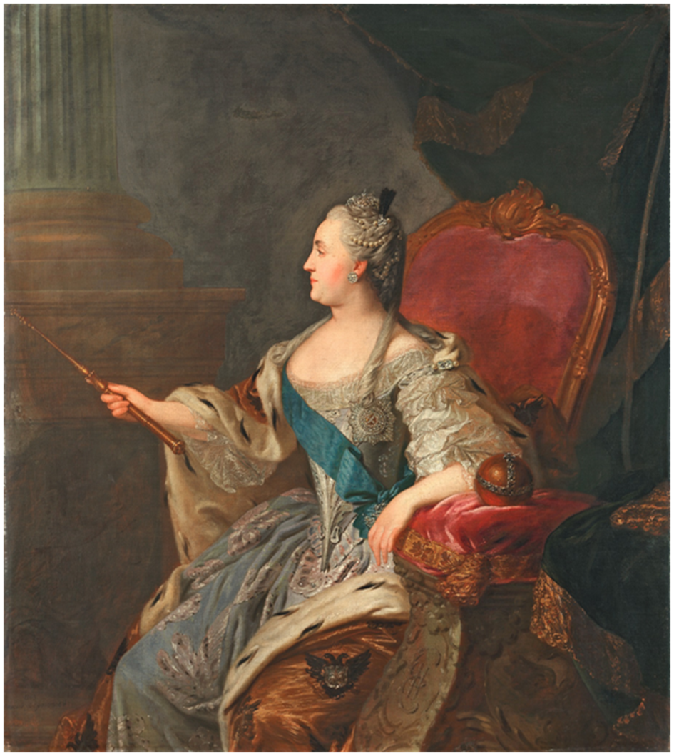 "Портрет Екатерины II", Ф.С. Рокотов, 1763 г.