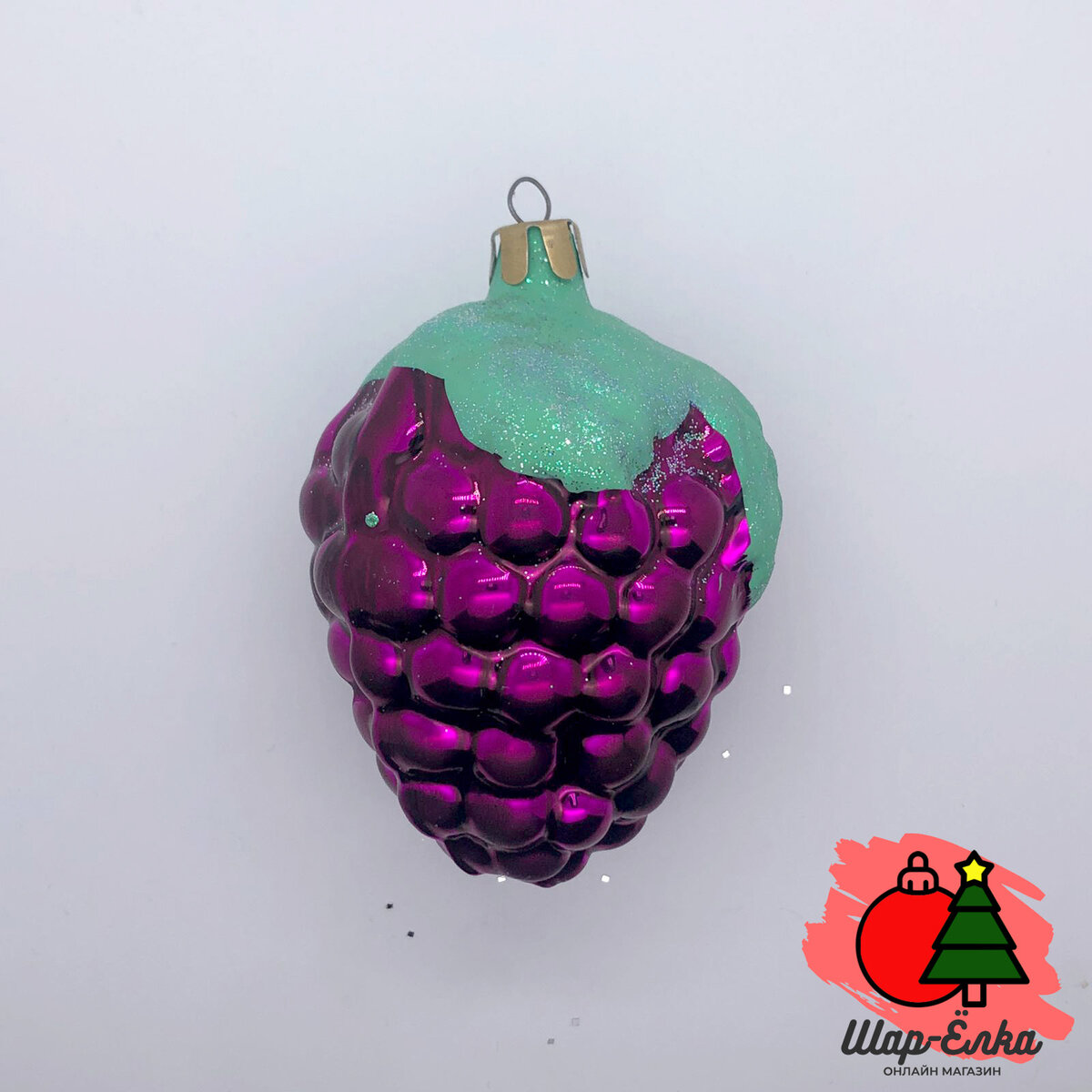 Ёлочная игрушка "Виноград большой" (Интерьер-Промысел) фиолетовый