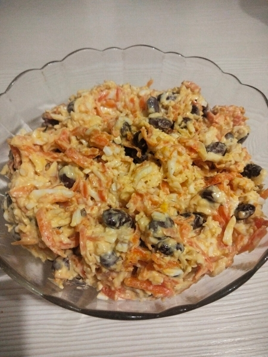 Салат с красной фасолью