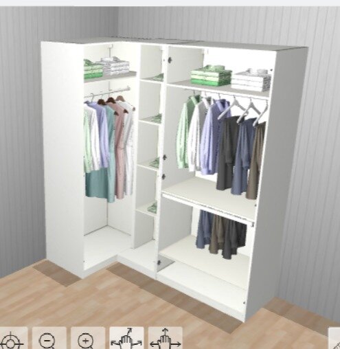 Так выглядела первая версия нашего шкафа. Нашла в переписках с мужем :)