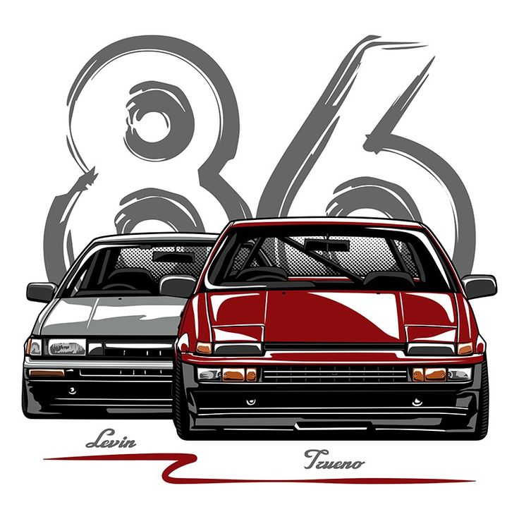 Арт Toyota AE86