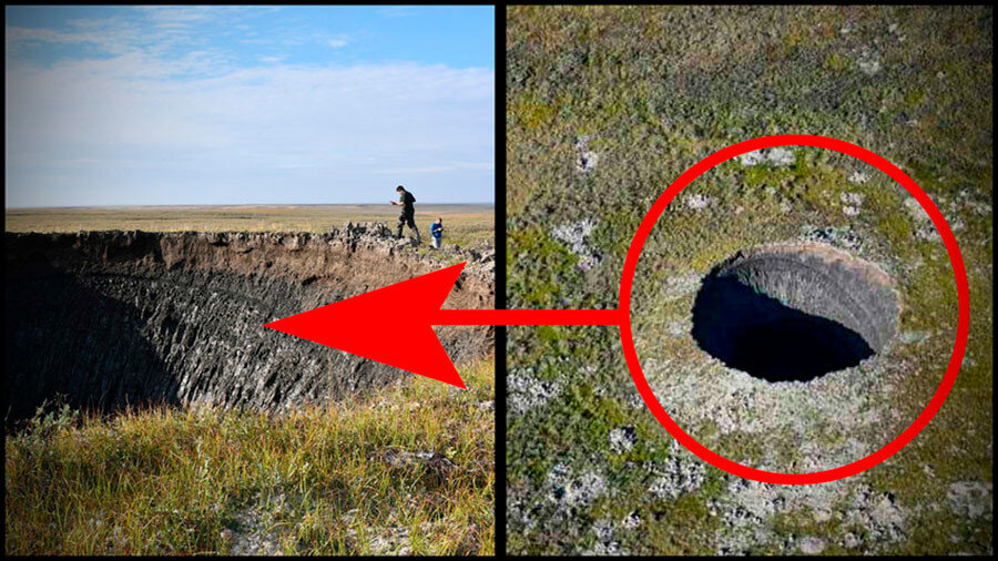 Пробоина 1 магия. Дыры в земле в Сибири. Странные дыры в Сибири. Giant burrowing INSKCT. Giant burrowing LNSKCT.