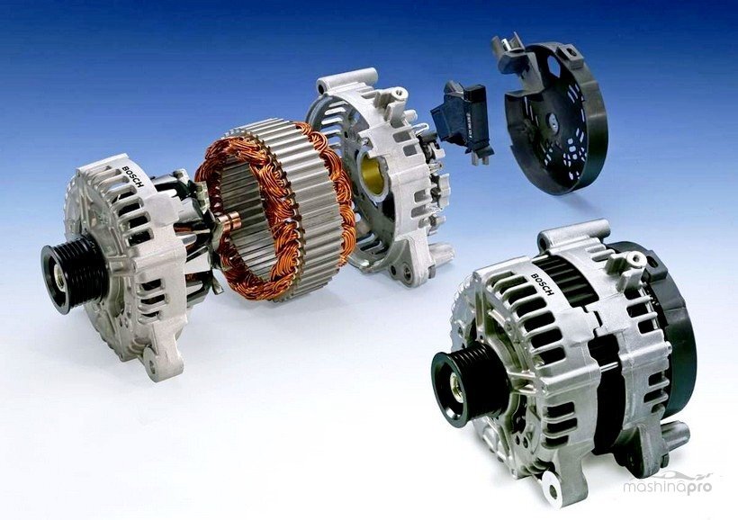 Генератор в разобранном виде