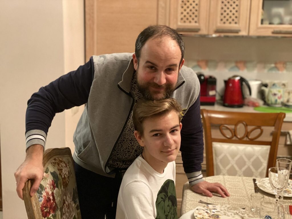 Александр Нестеров с сыном Ильей.