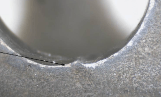 “Зубец” , создающийся при прямом входе