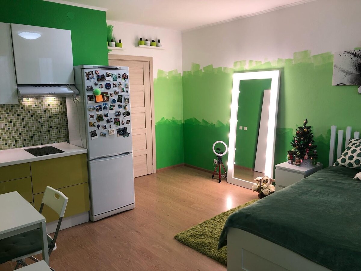 Зеленый цвет в дизайне квартиры или дома