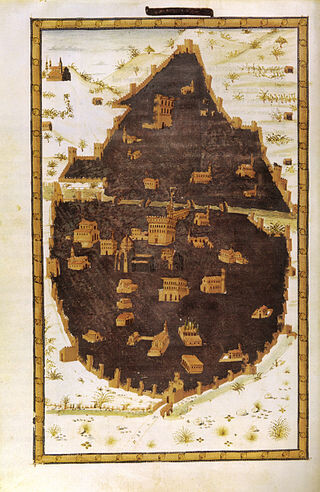 Карта Флоренции (П. Браччолини)