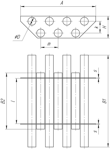 чертеж магнитной решетки