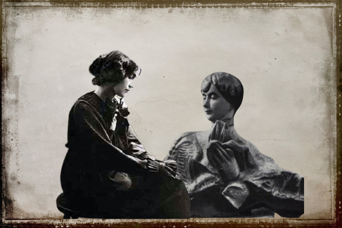 Фото живой Маргариты и "деревянной"