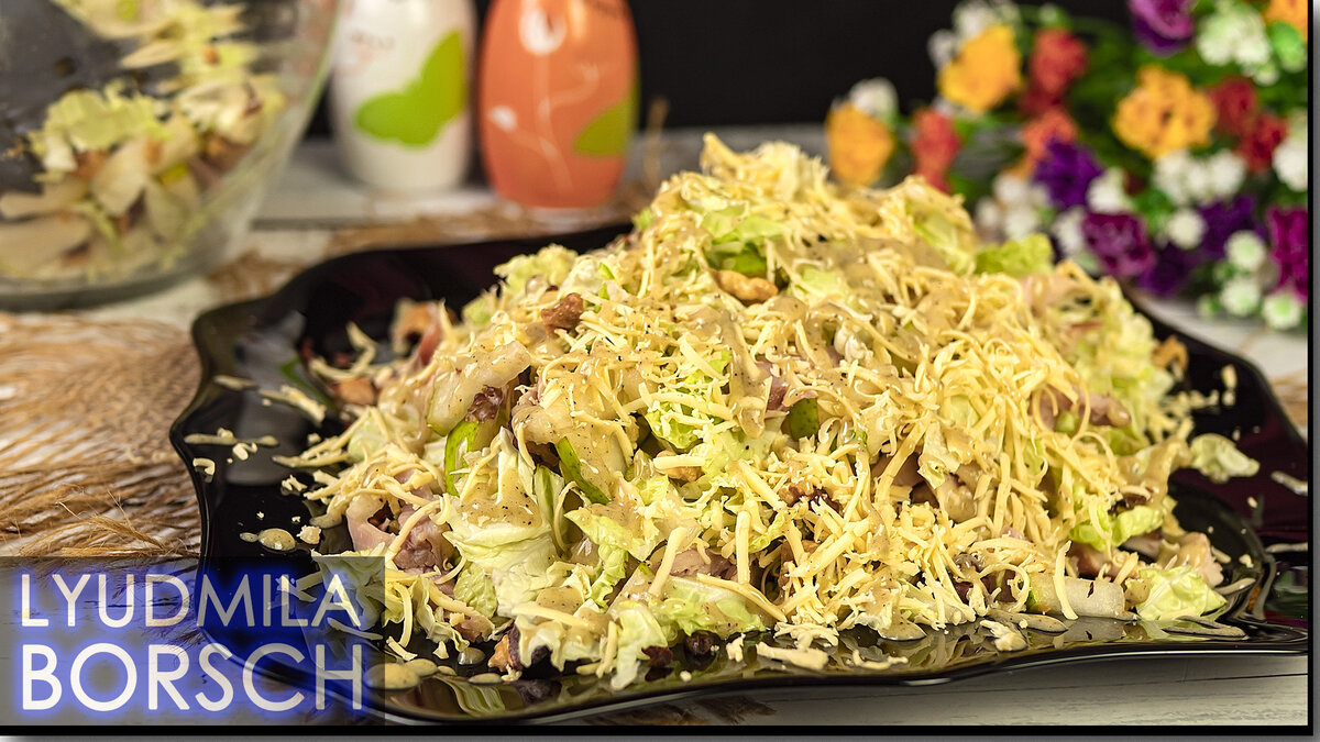 Салат на 8 Марта «КРАСОТКА» с грушей и курицей нереально вкусно. Нежный, яркий, готовится без майонеза. Удивление гостей гарантировано! Рецепт просто бомба. Настоящее объедение.-17