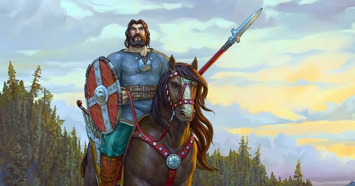 "Да... были люди в наше время, не то что нынешнее племя. Богатыри - не вы!"  М. Ю. Лермонтов. На картине видимо Илюша муромский. Фото взято из открытых источников Яндекс.Картинки.