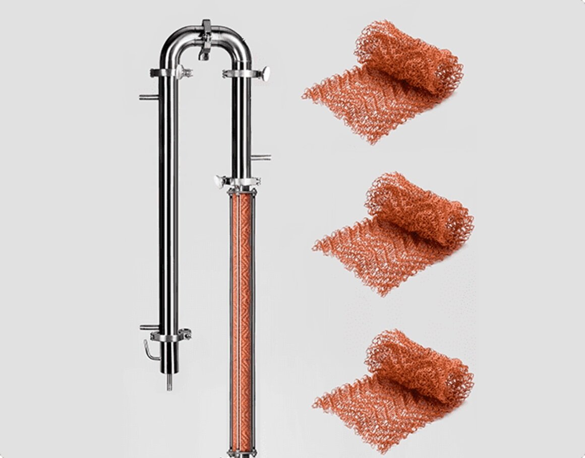 Сетка Панченкова в колонне аппарата