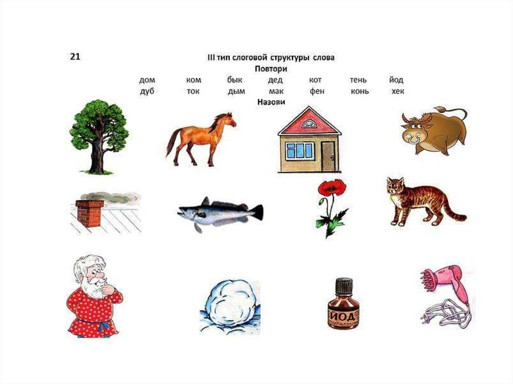 3 тип слоговой структуры слова картинки