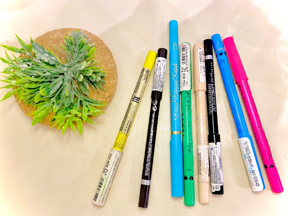 Мои карандаши-каялы для макияжа глаз.