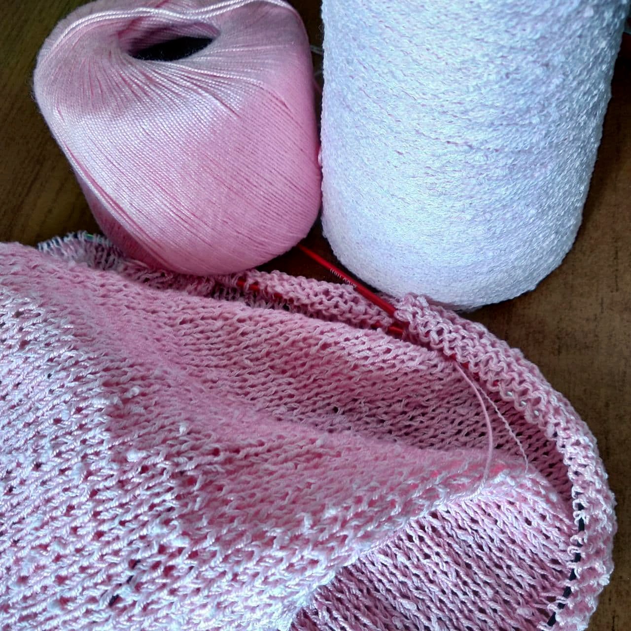 Вяжу косынки, миксую пряжу...3