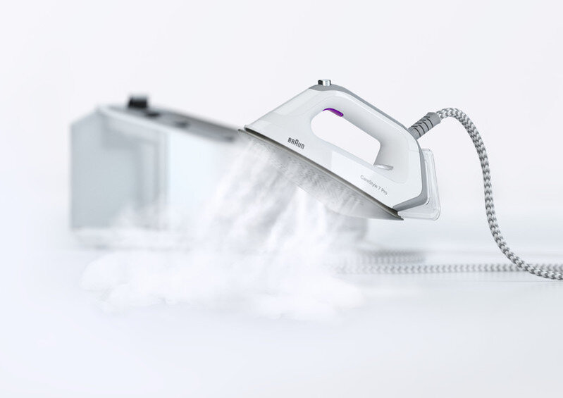 Благодаря технологии двойного пара Braun CareStyle 7 Pro разглаживает вещи в два раза быстрее