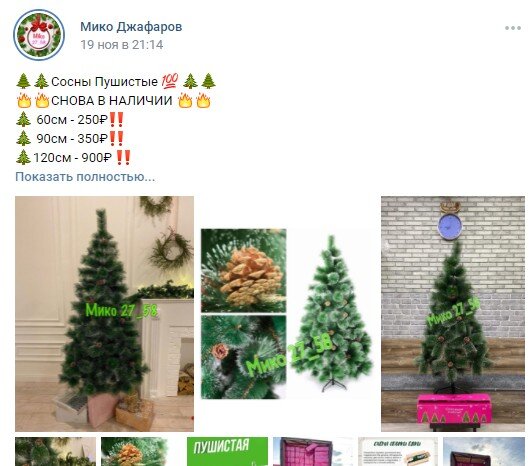 Бюджетные елки/сосны