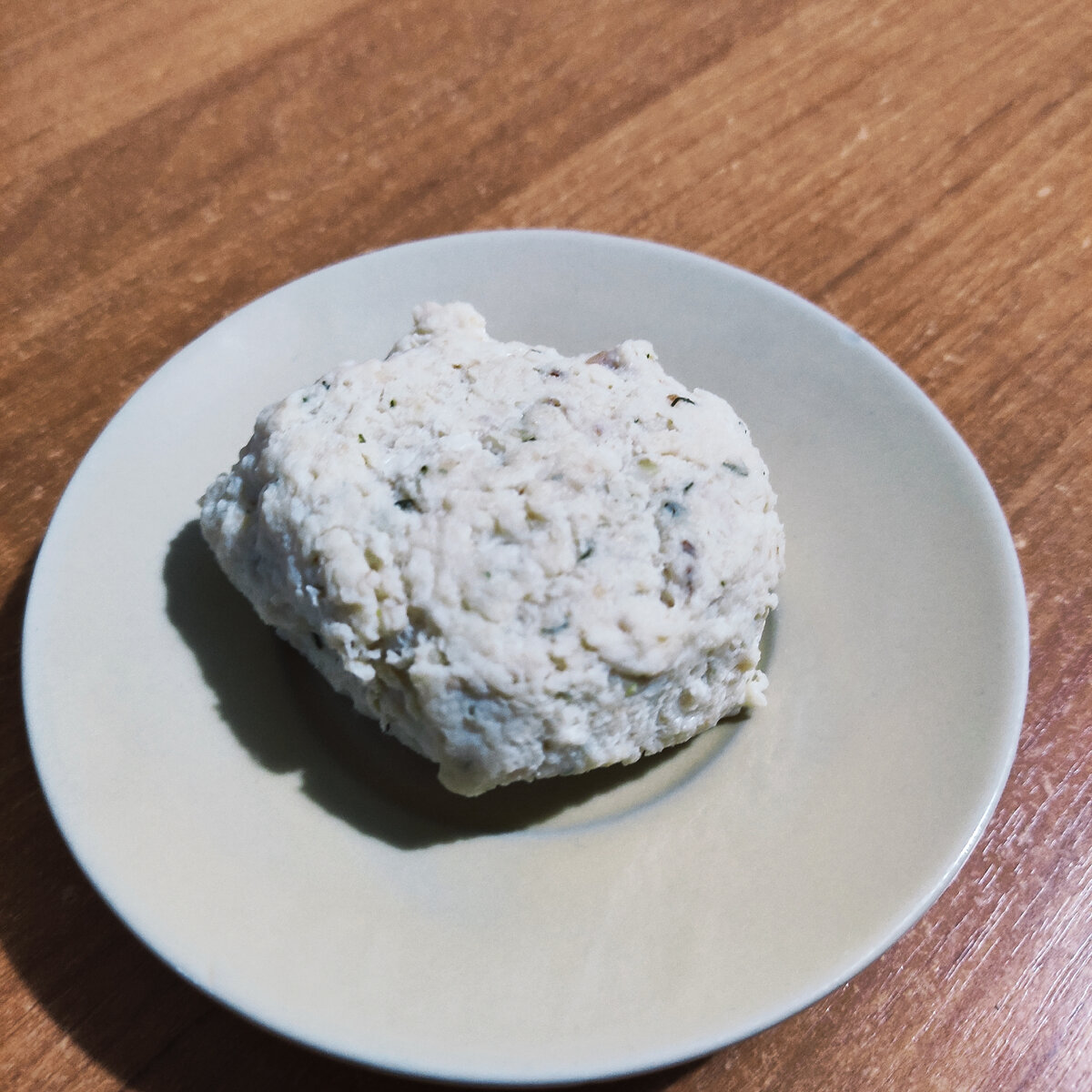 "Паровая" котлета с репчатым луком. 