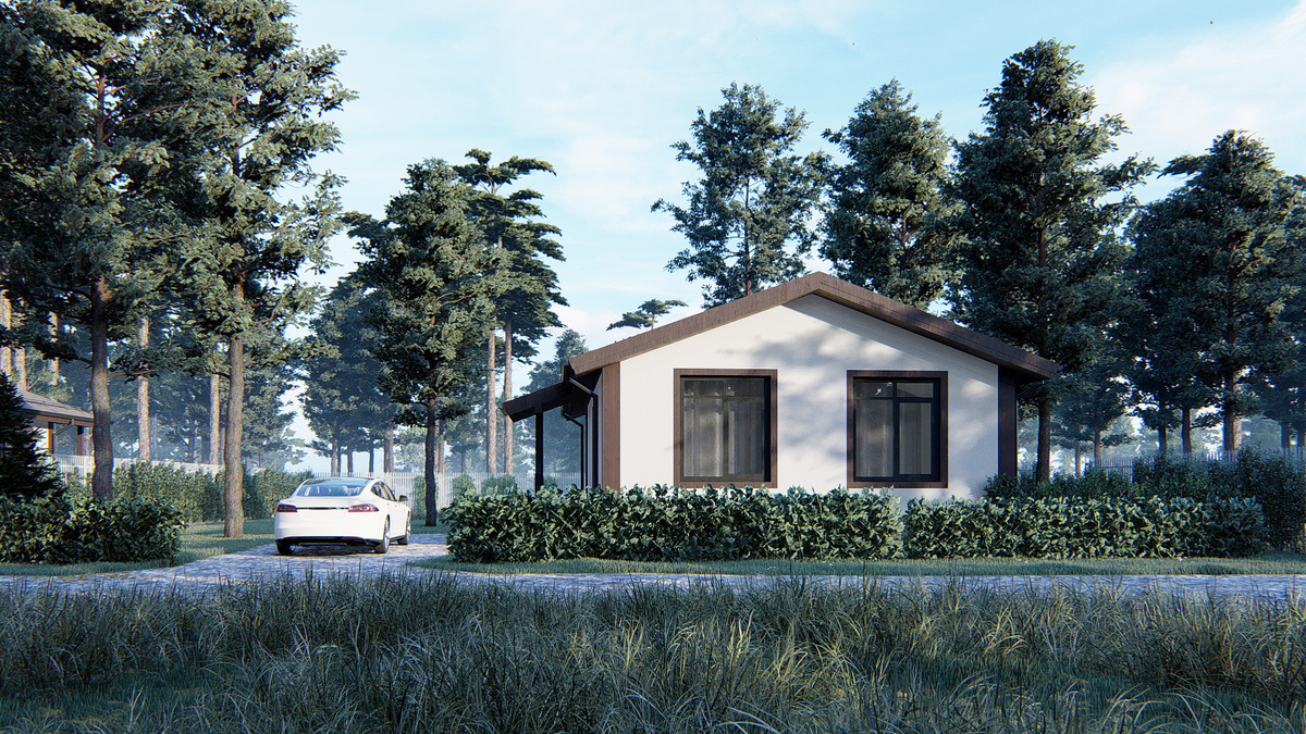 Вид дома со стороны улицы