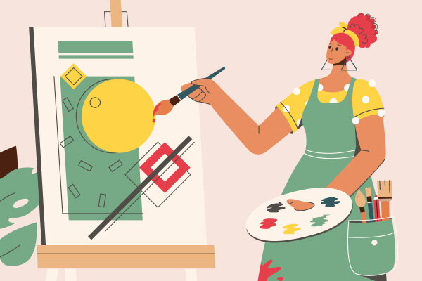 Рисование - действенный способ расслабиться, получить удовольствие и отвлечься от навязчивых мыслей о еде