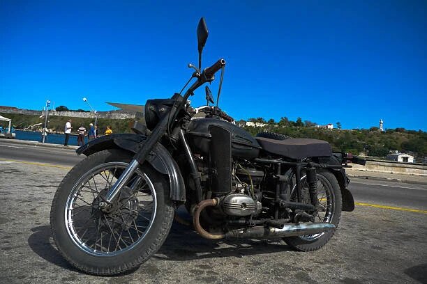 Мотоцикл «Урал». Фото: ADALBERTO ROQUE/AFP via Getty Images 