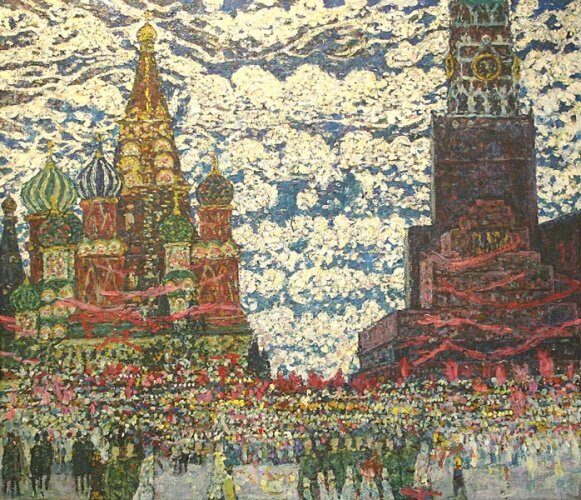 Домашников. Праздник Победы. Красная площадь. 1972.