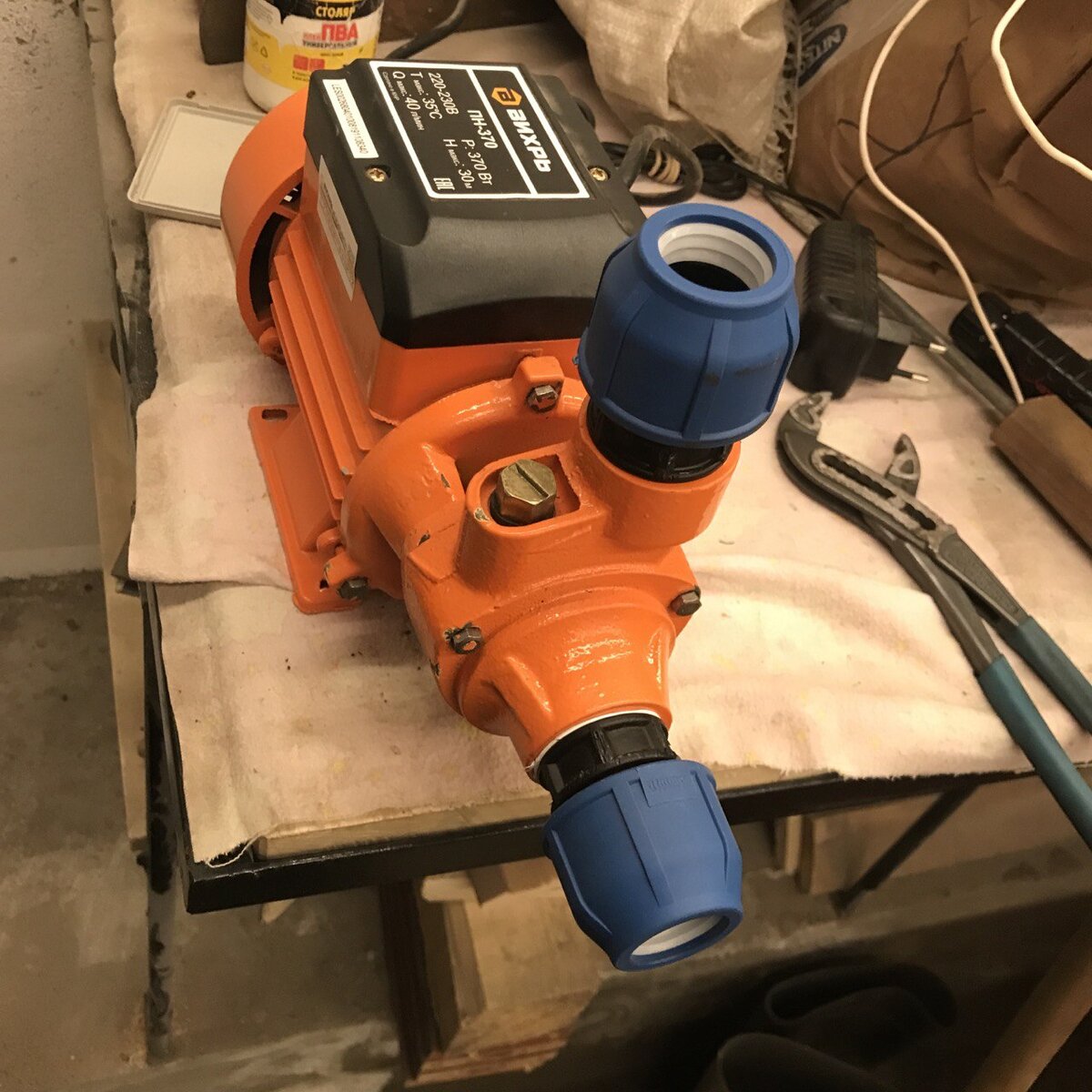 Насос готов к бою со стихией воды!