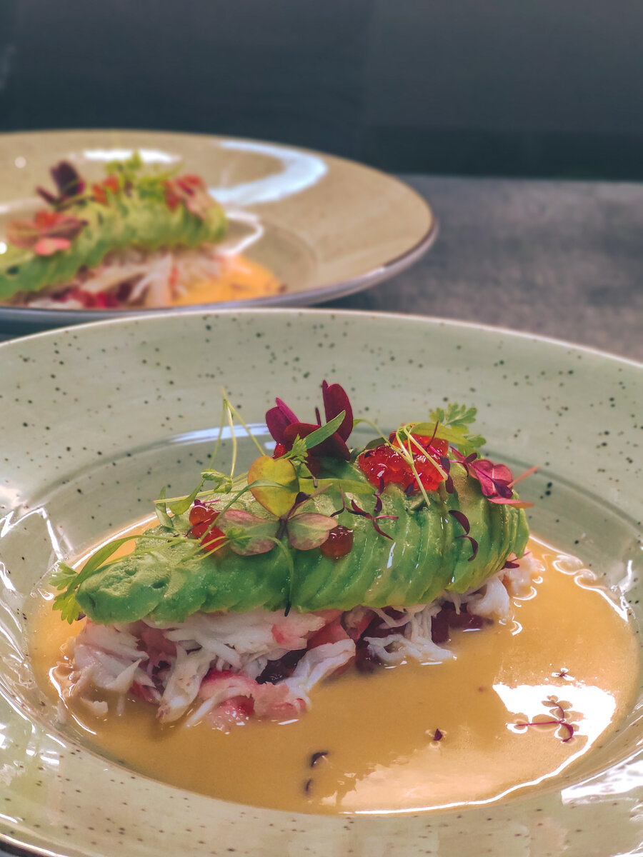 Салат с камчатским крабом