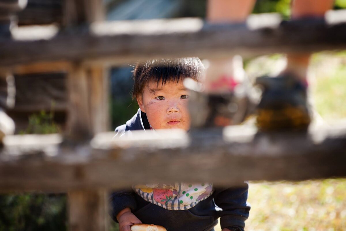 "Кто здесь?" Мой кадр алтайского мальчишки из деревни с необычным названием Паспарта в Улаганском районе