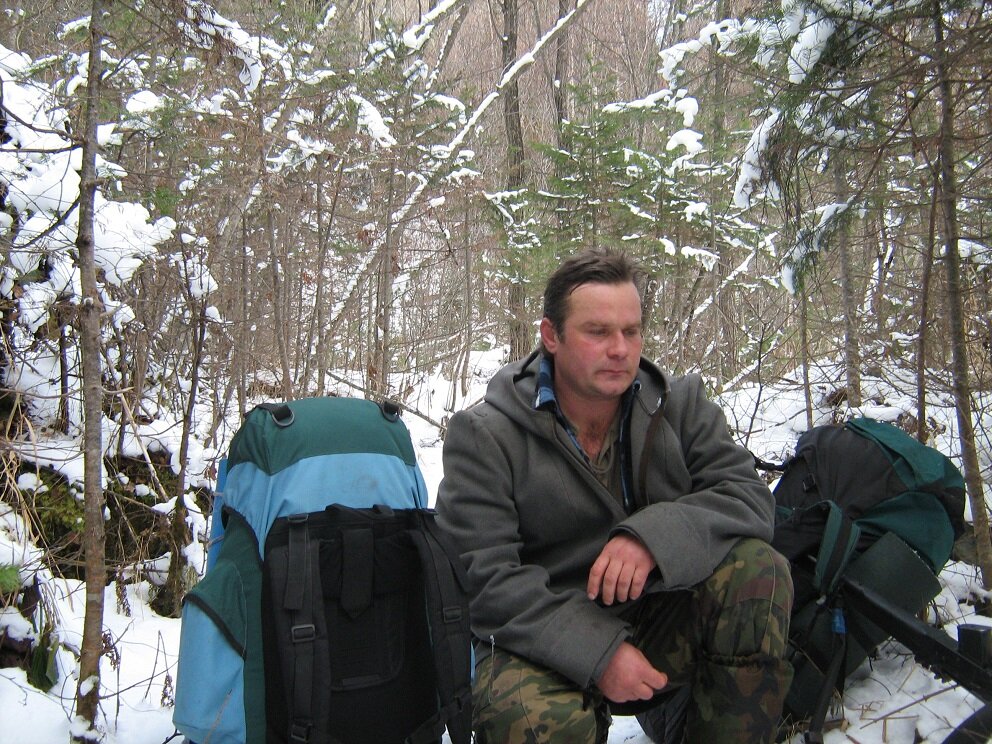 И. Е. Анисимов в зимнем рейде, 2007г. 