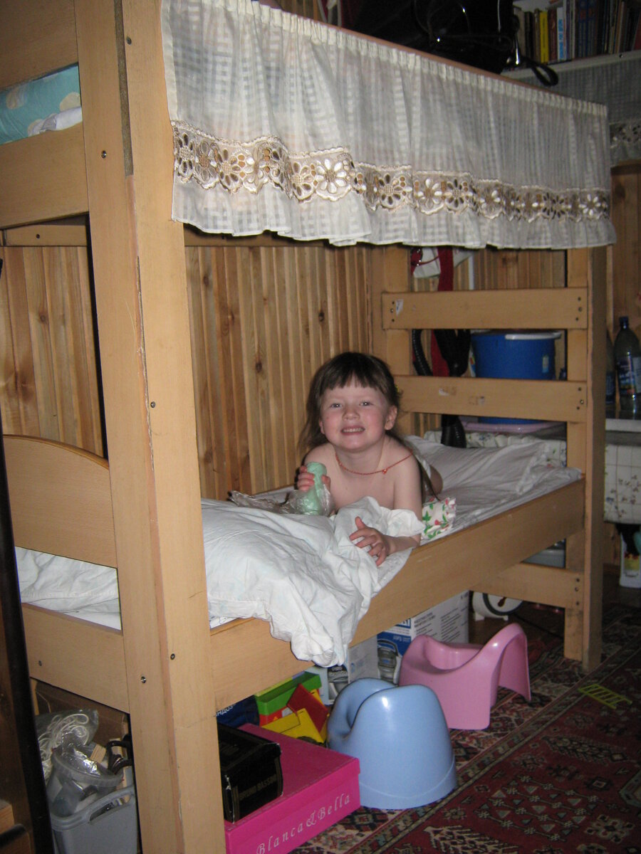 Женечка в нашей маленькой келии.