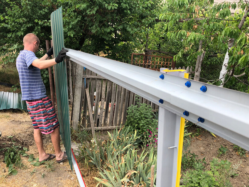 Установка забора