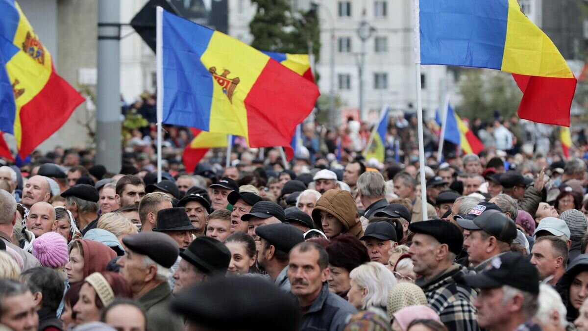    Участники акции протеста оппозиции в Кишиневе© Sputnik / Родион Прока
