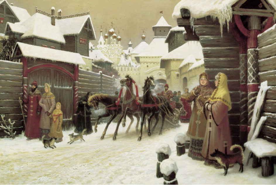 Ольшанский Борис Михайлович (род. 1956). Городская улица XVII века. 2004.