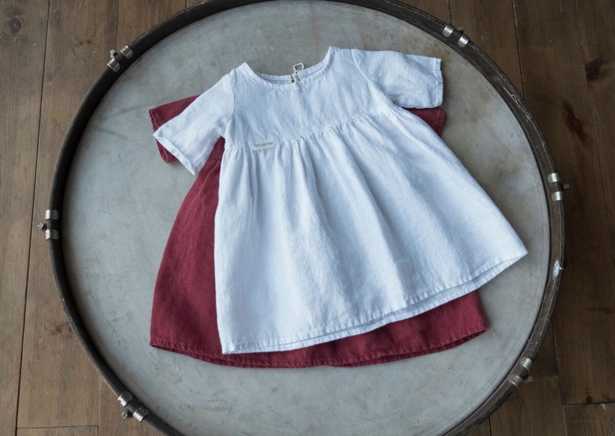 *на фото детская льняная одежда Tiny Stories Linen Baby Clothes