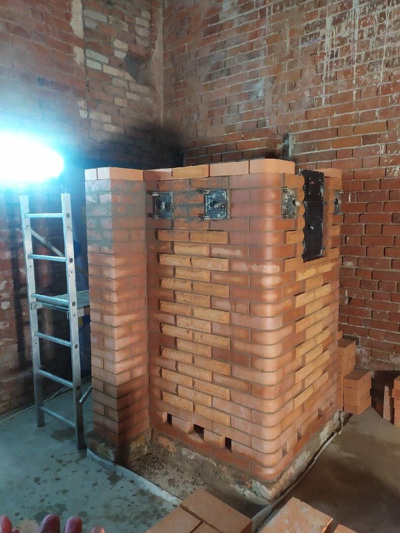 Вид сбоку парной(рабочие моменты)
