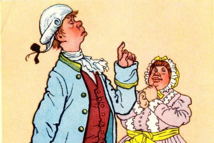 Иллюстрация к комедии "Недоросль"