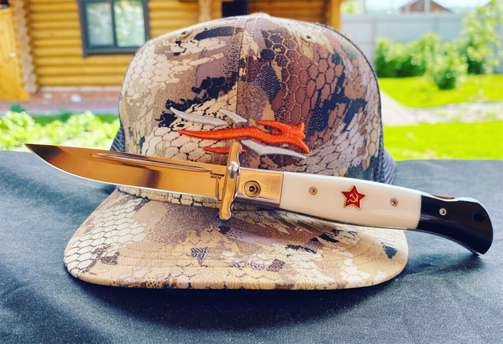 Складная Финка НКВД с красной звездой