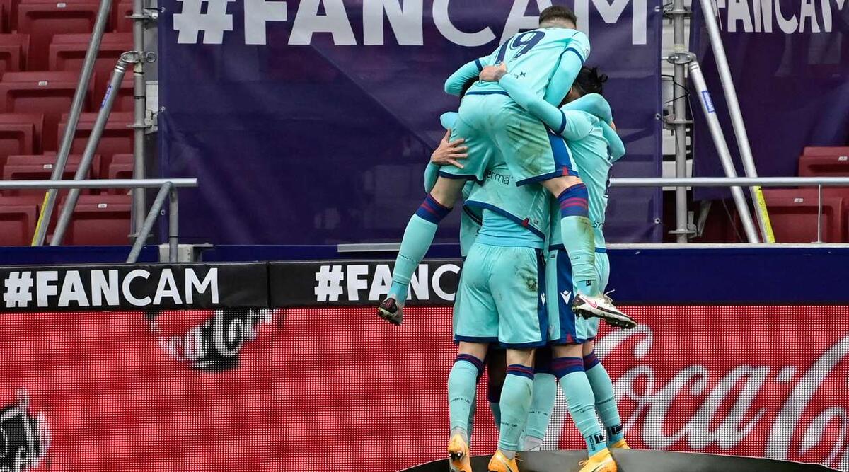 Фото с сайта flashscore.ru. Атлетико пропускает второй гол от Леванте.