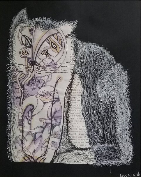 Вот как выглядит настоящий психоделический кот!