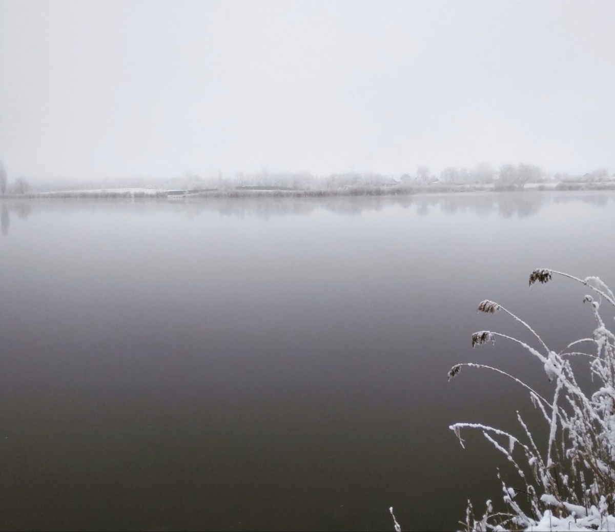 Река Рыбная, зимой.